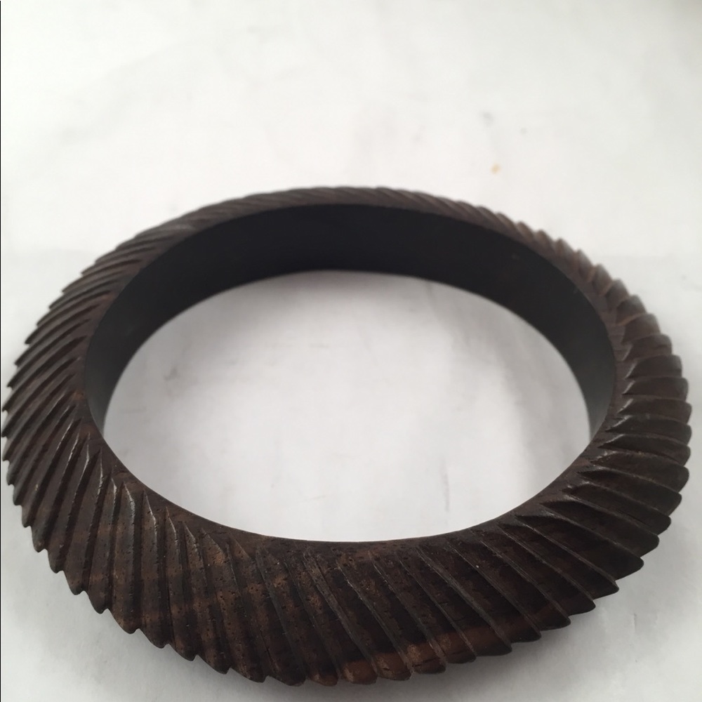 Two Solid Wood Bangle Bracelets - image 4